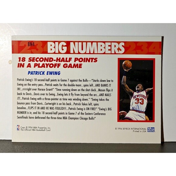 1994-95 Skybox NBA Hoops Big Numbers Cards Set of 12 with Acrylic Display - Picture 12 of 16